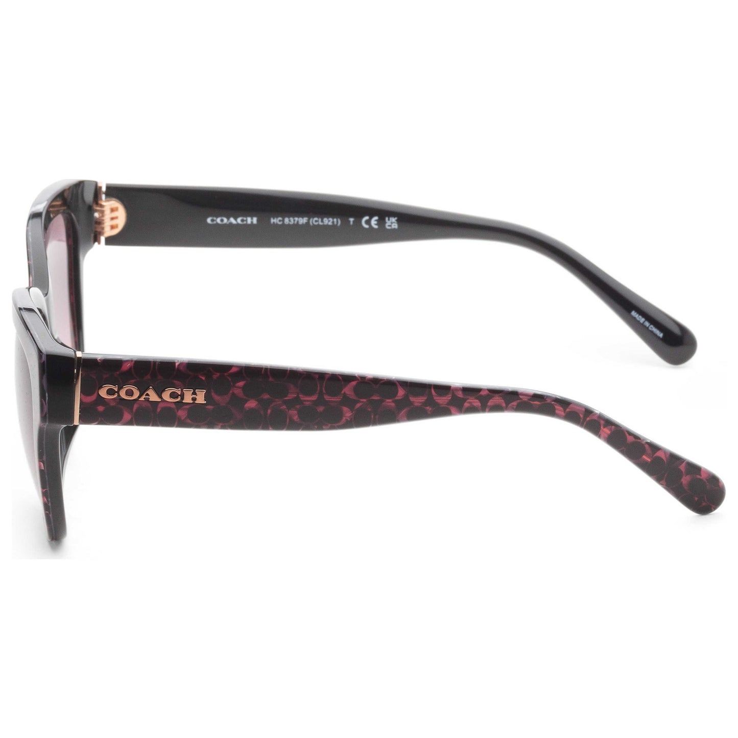 Left view of Coach Fashion Women's Sunglasses HC8379F-578346-57