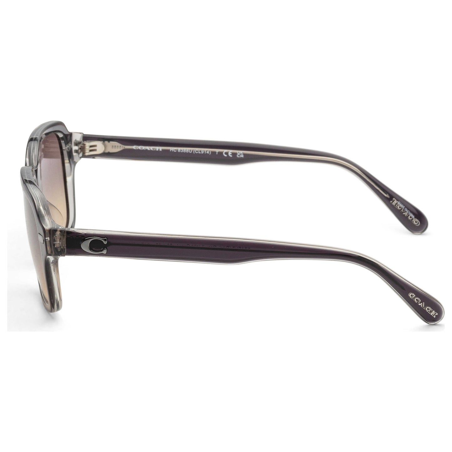 Left view of Coach Fashion Men's Sunglasses HC8388U-5745L7-56