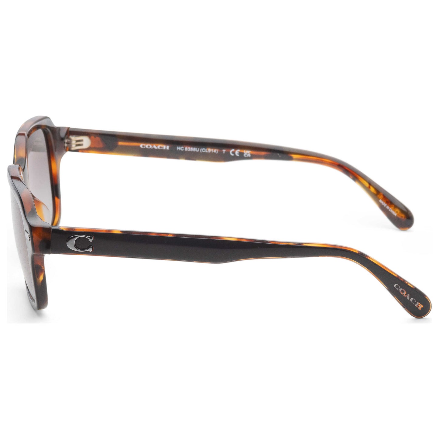 Left view of Coach Fashion Men's Sunglasses HC8388U-57993C-56