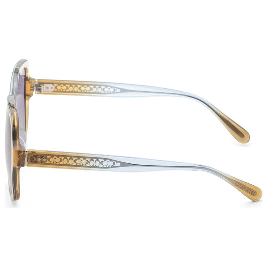 Left view of Coach Fashion Women's Sunglasses HC8395F-581435-56