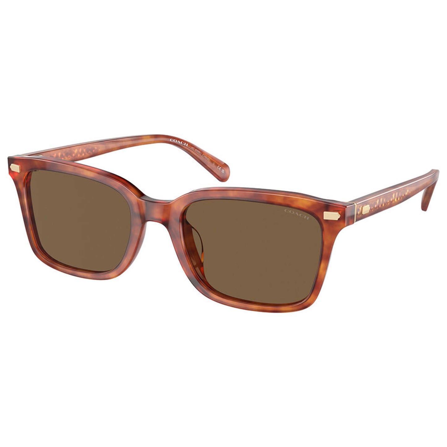 Front view of Coach Fashion Men's Sunglasses HC8398U-577473-54