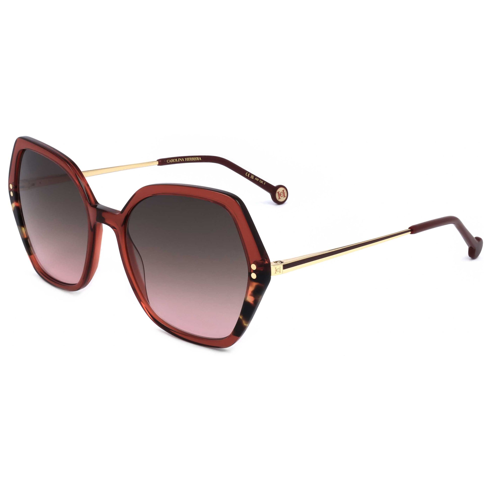 Front view of Carolina Herrera Women's Sunglasses HER0185-S-YDC-55