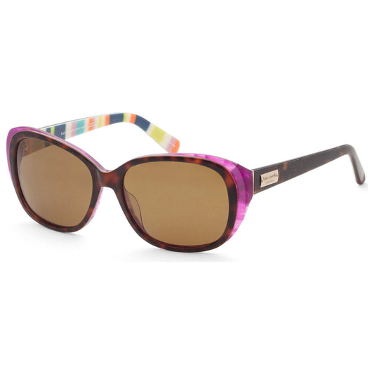 Front view of Kate Spade Hilde Women's Sunglasses HILDE-P-S-US-X72P-54
