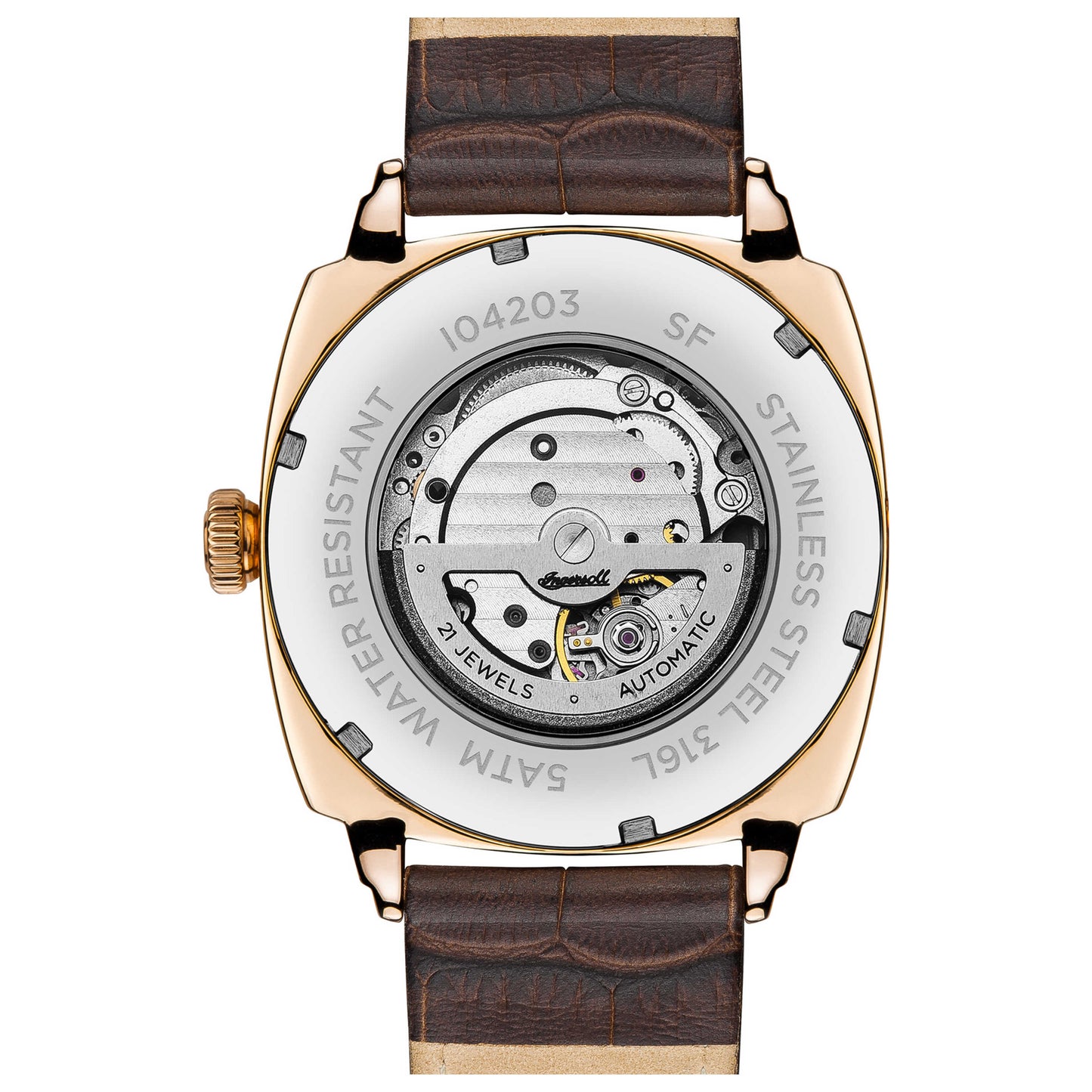 Back view of Ingersoll Columbus Men's Automatic Watch I04203