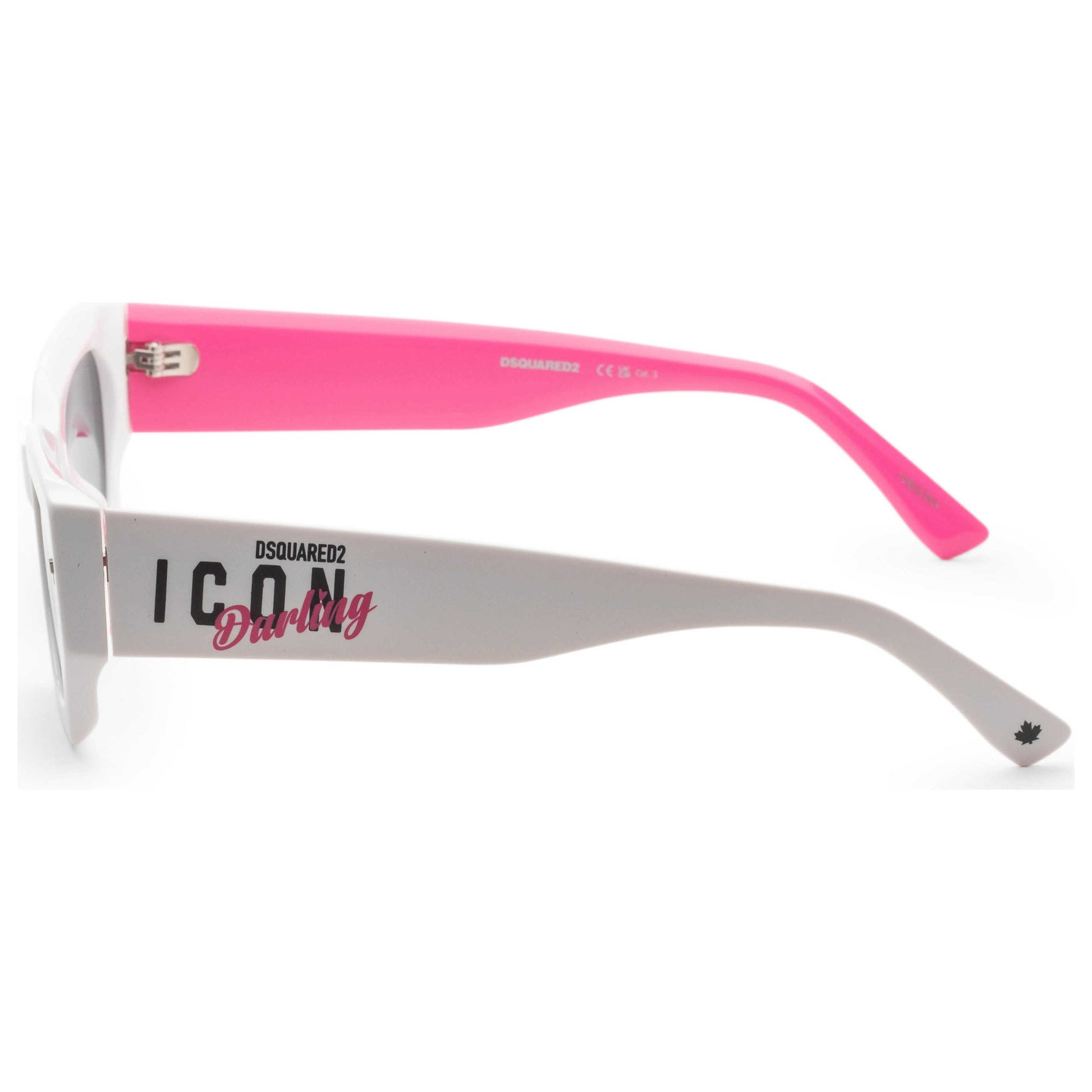 Left view of Dsquared2 Women's Sunglasses ICON0017S-07FT-IR