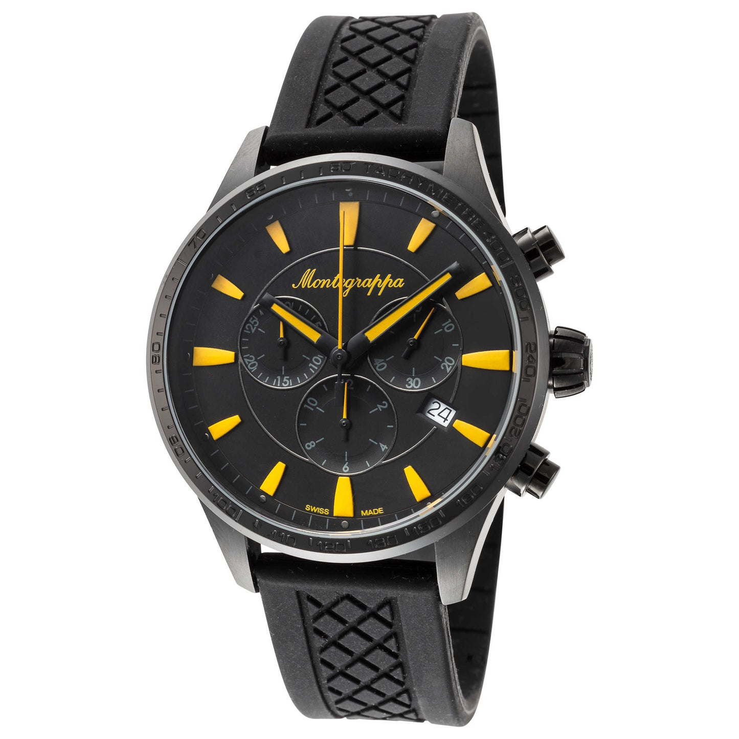 Front view of Montegrappa Nerouno Sport Tre Lancette Men's Quartz Watch IDFOWCSY