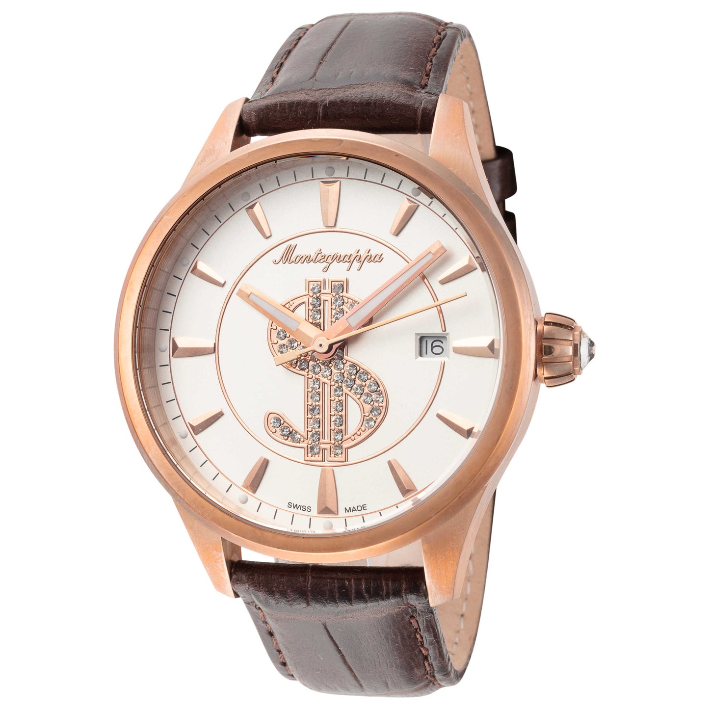 Front view of Montegrappa Cash Men's Quartz Watch IDF$WARW