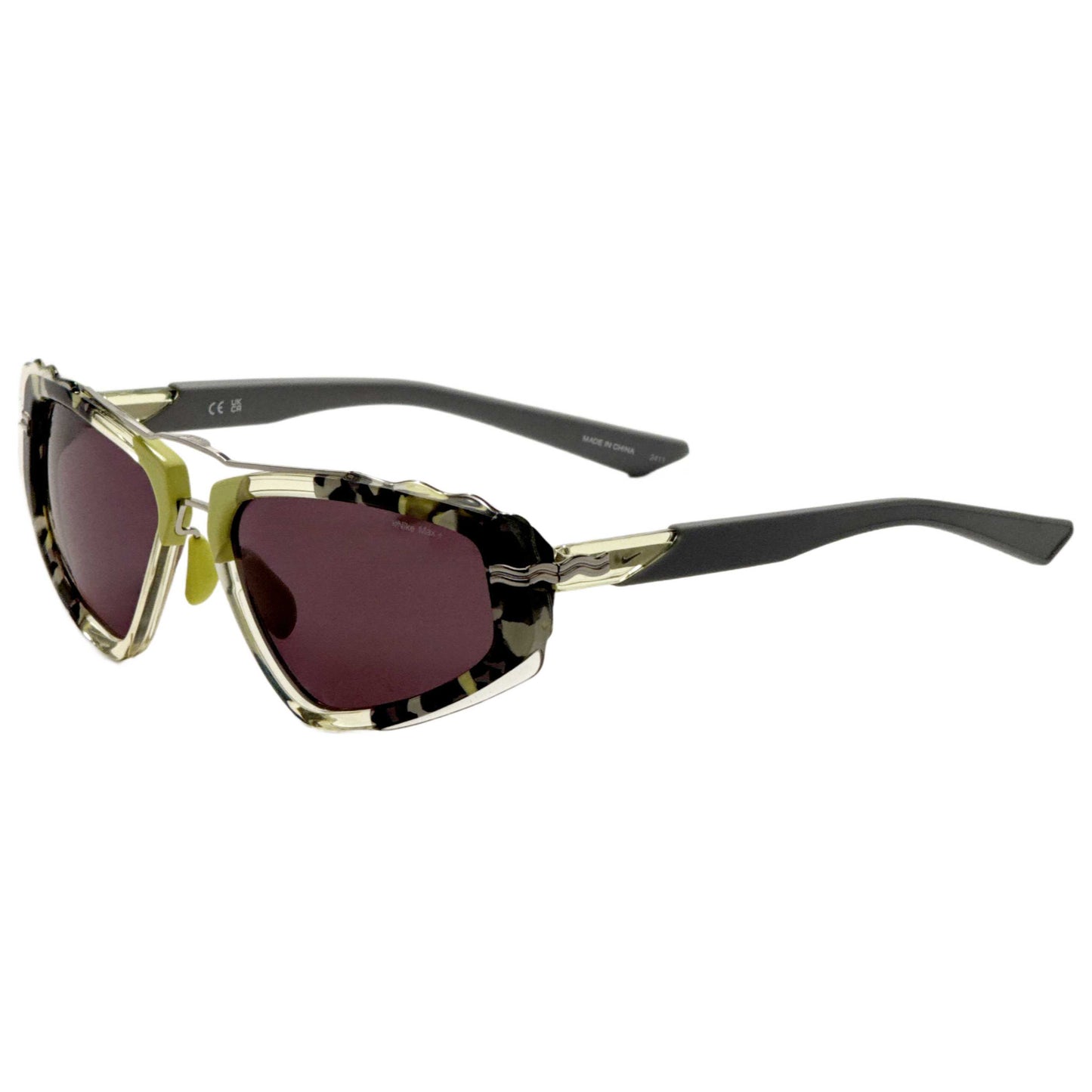 Front view of Nike Electric Drip Unisex Sunglasses IF1011X-700