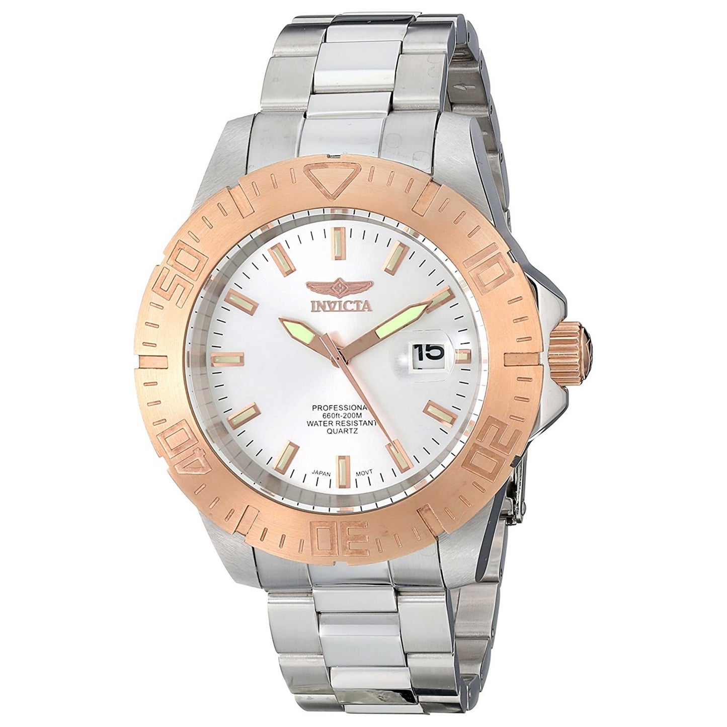 Front view of Invicta Pro Diver Men's Japanese Quartz (Battery-Powered) Watch IN-14049