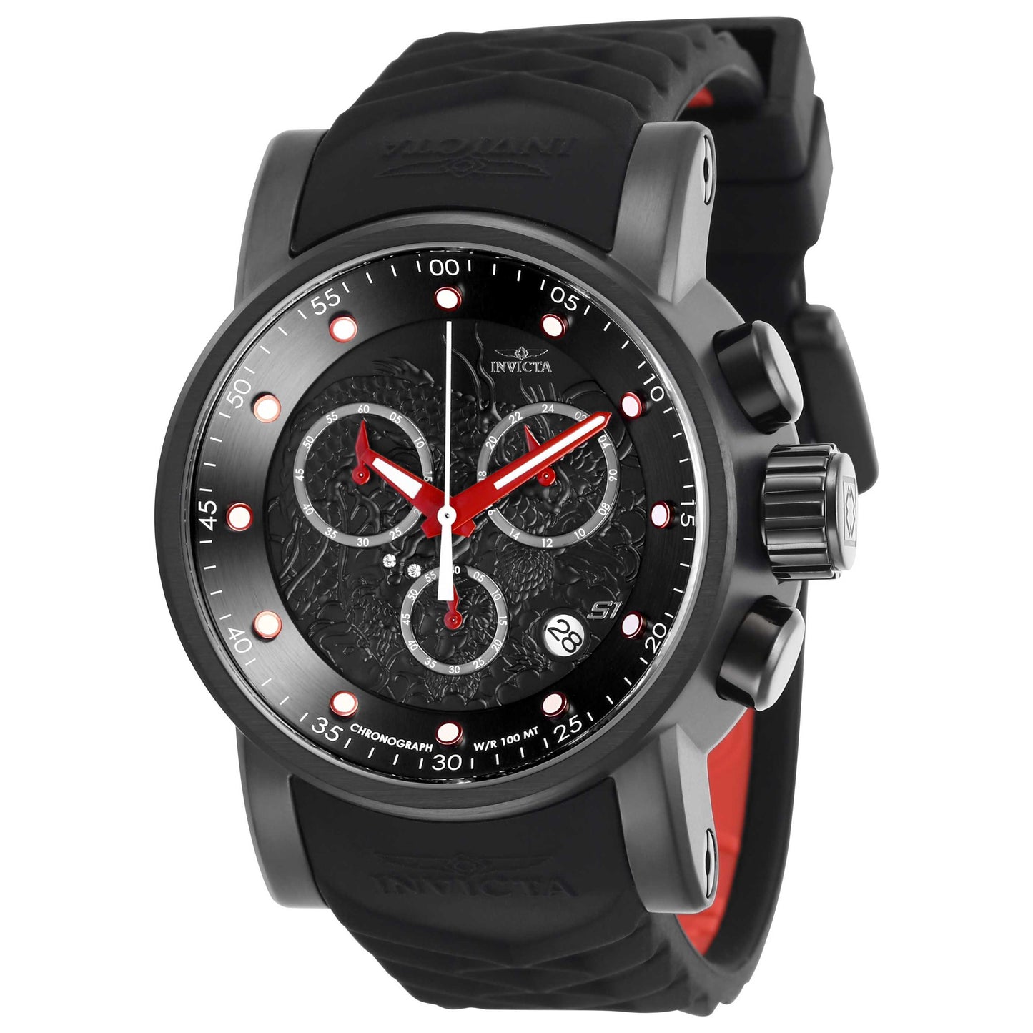 Front view of Invicta S1 Rally Men's Japanese Quartz (Battery-Powered) Watch IN-28186