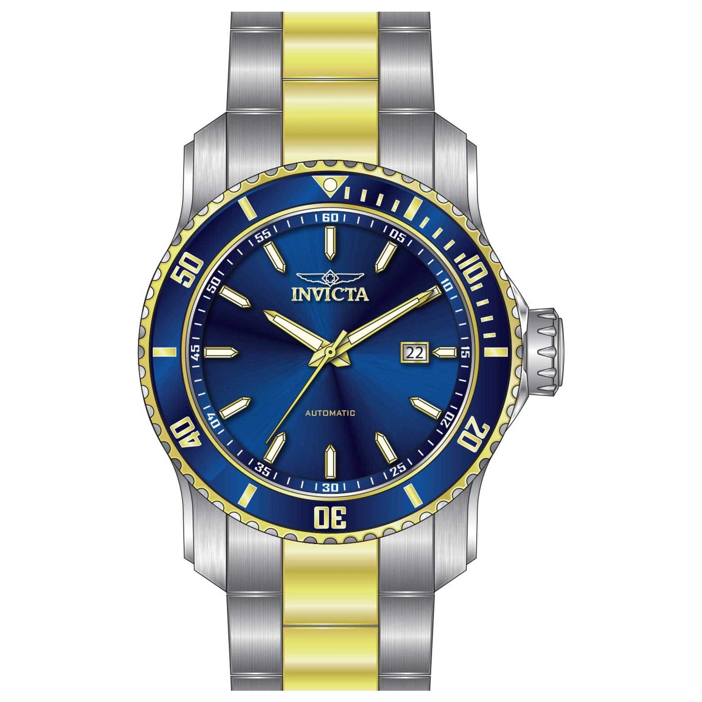 Front view of Invicta Pro Diver Men's Automatic Watch IN-30557