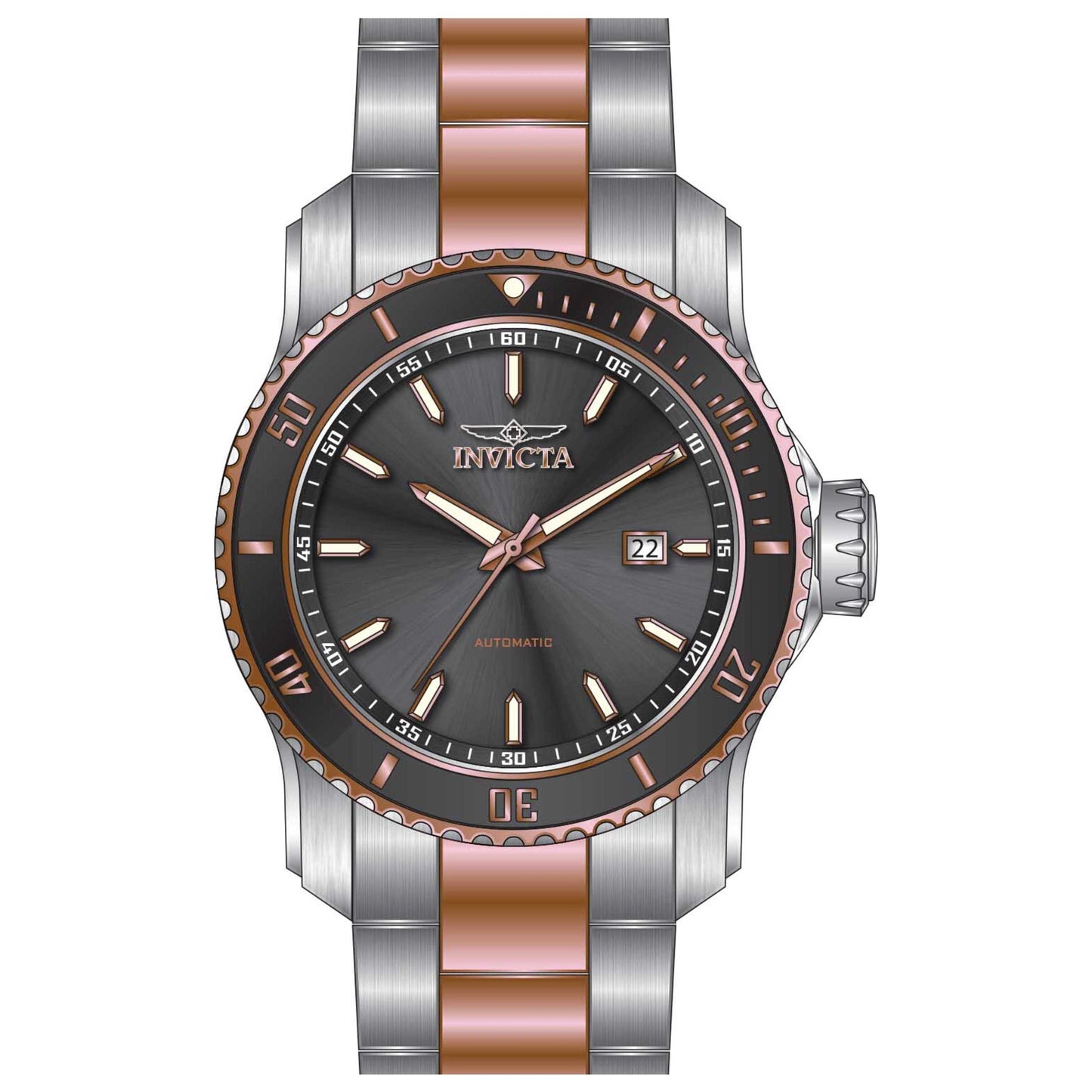 Front view of Invicta Pro Diver Men's Automatic Watch IN-30559