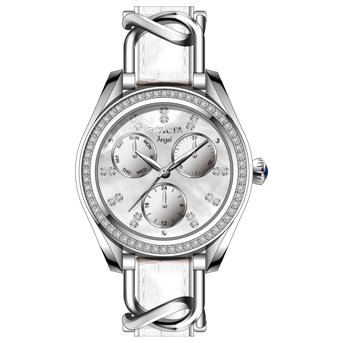 Front view of Invicta Angel Women's Quartz Watch IN-31205