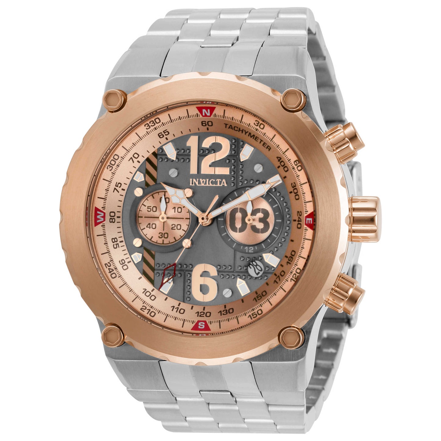 Front view of Invicta Aviator Men's Quartz Watch IN-31590