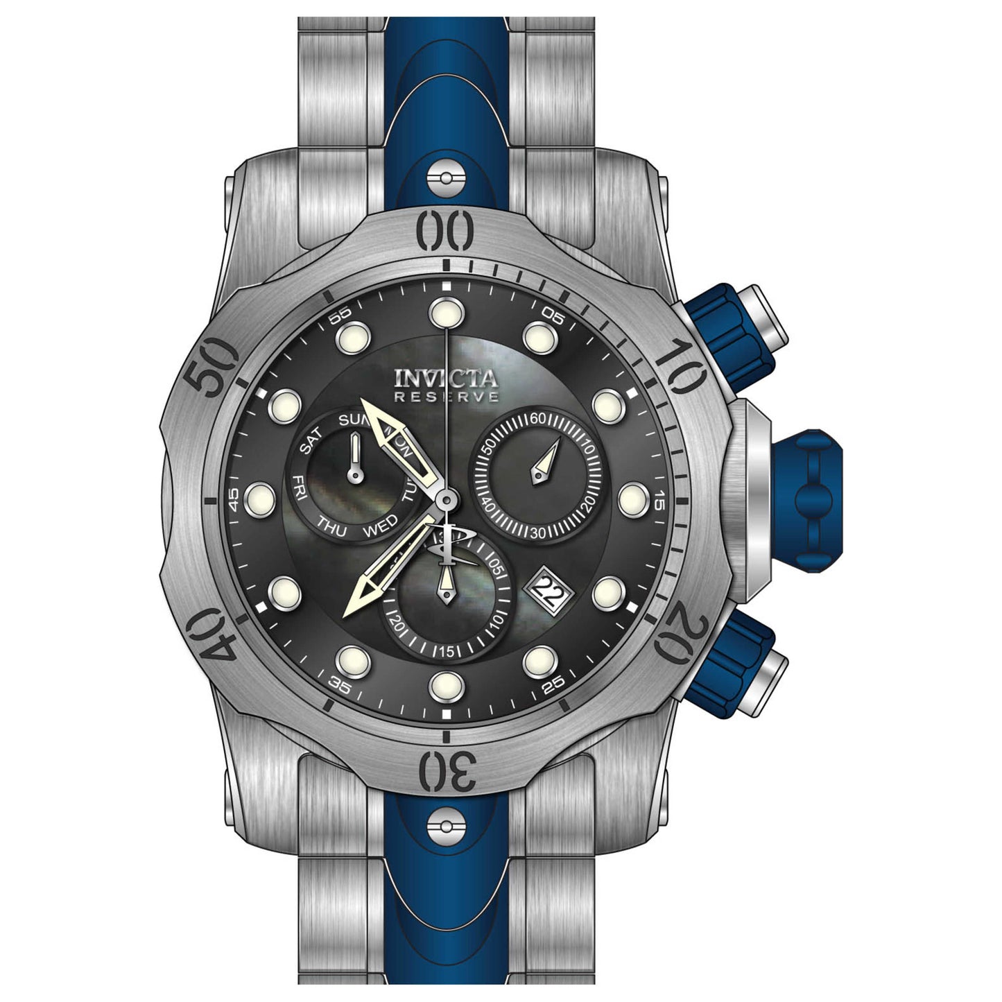 Front view of Invicta Reserve Men's Quartz Watch IN-32125