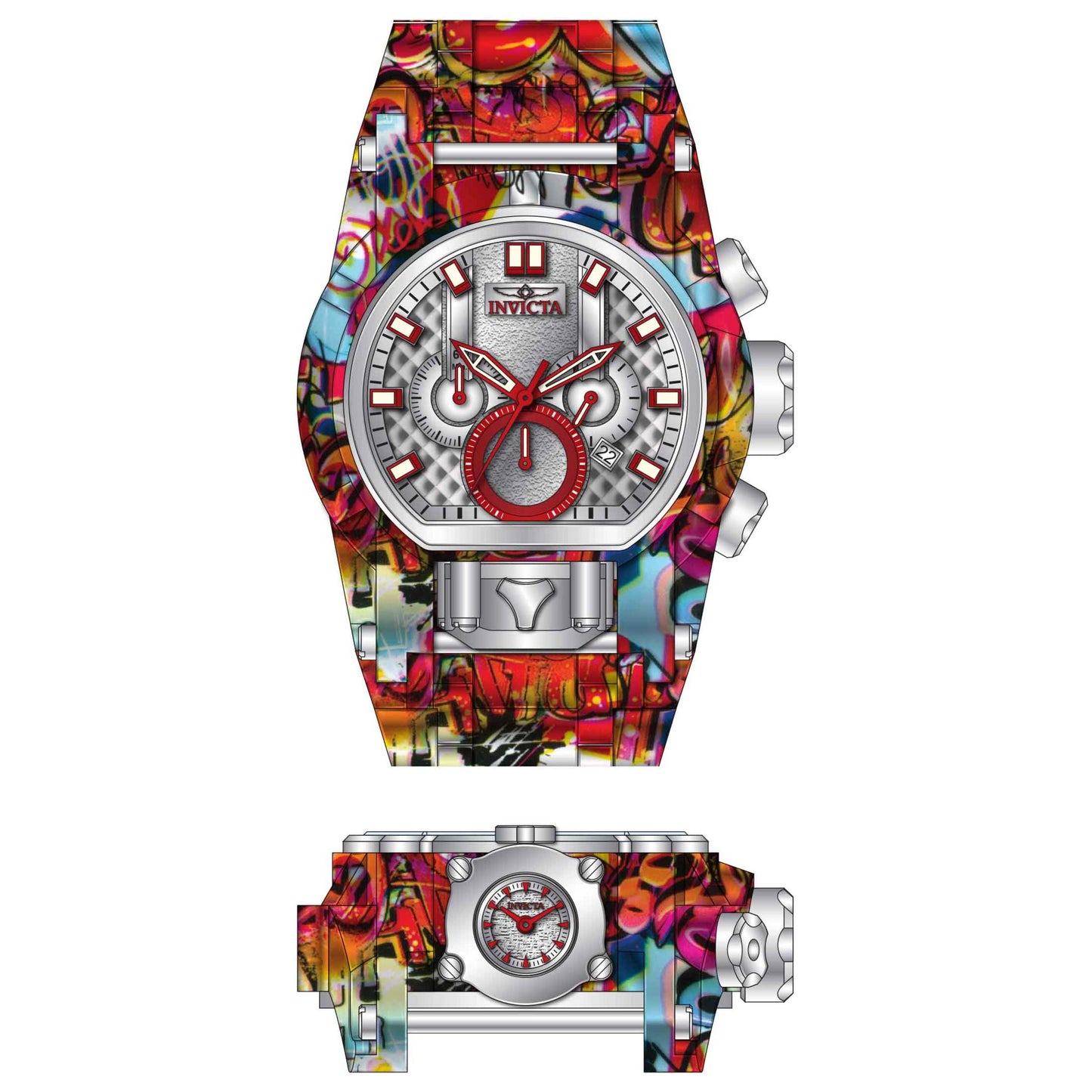 Front view of Invicta Bolt Men's Quartz Watch IN-32421