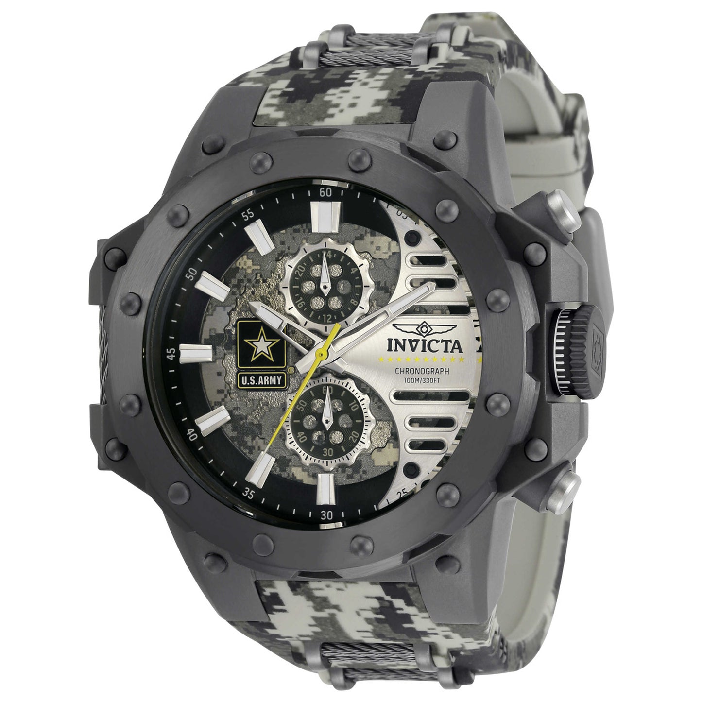 Front view of Invicta U S Army Men's Quartz Watch IN-32983