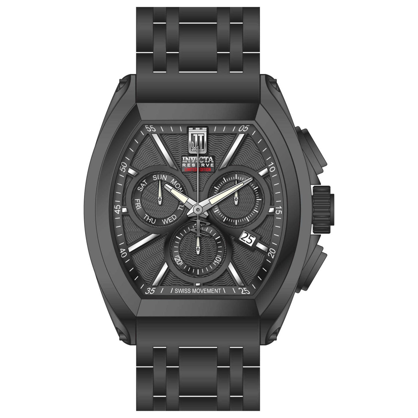 Front view of Invicta Jason Taylor Men's Quartz Watch IN-33223