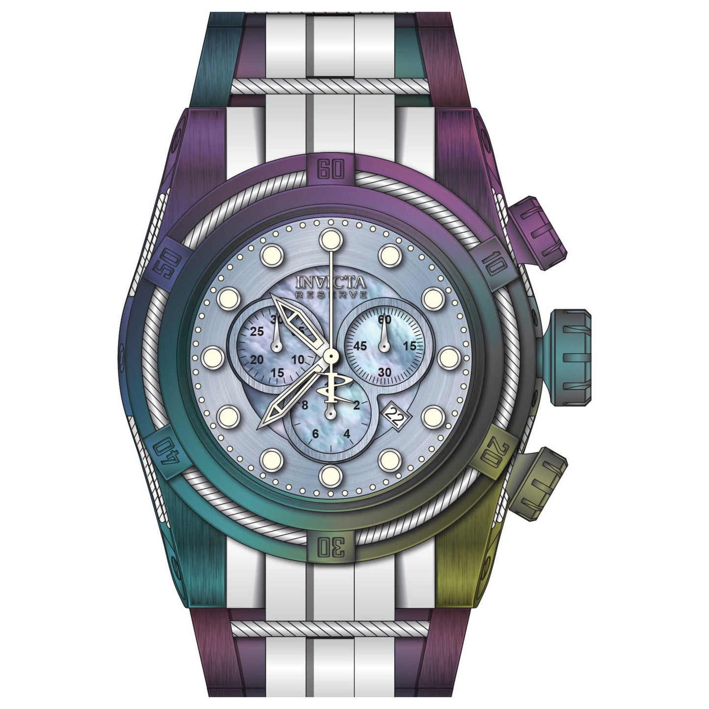 Front view of Invicta Reserve Men's Quartz Watch IN-33395