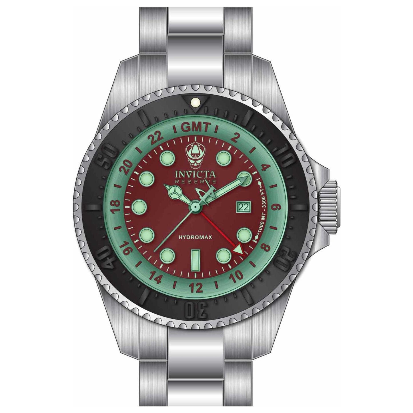 Front view of Invicta Reserve Men's Quartz Watch IN-33496