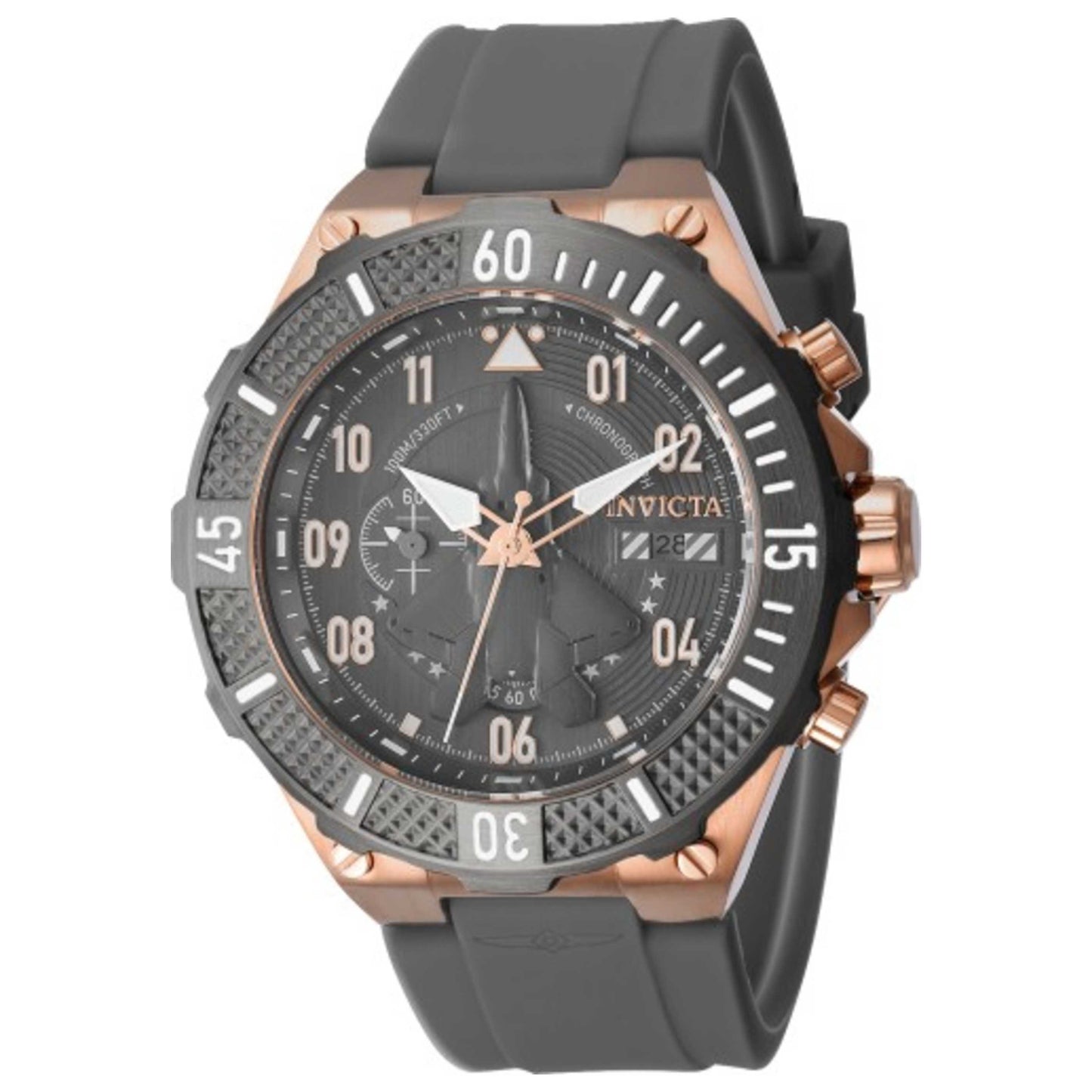 Front view of Invicta Aviator Men's Quartz Watch IN-39895