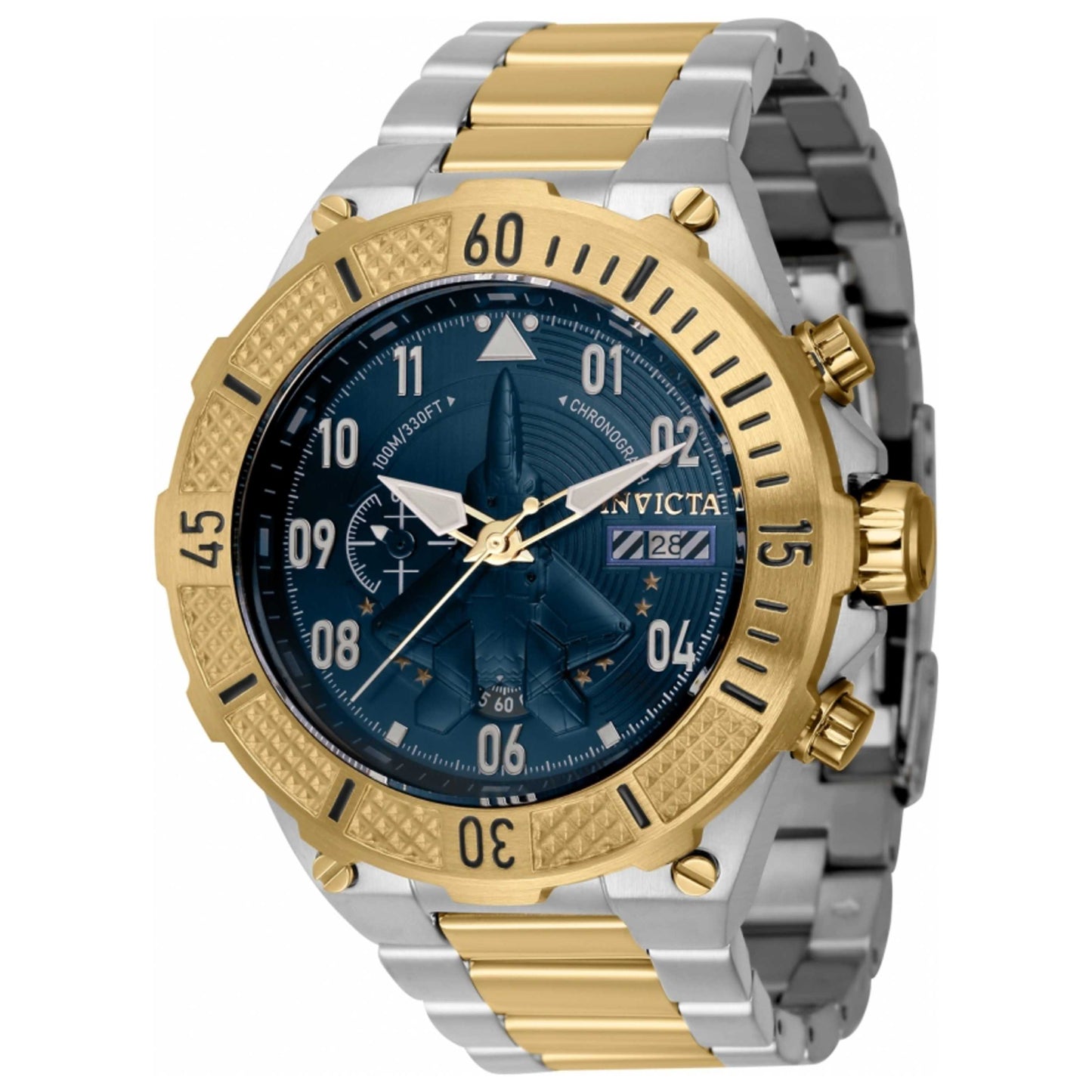 Front view of Invicta Aviator Men's Quartz Watch IN-39904