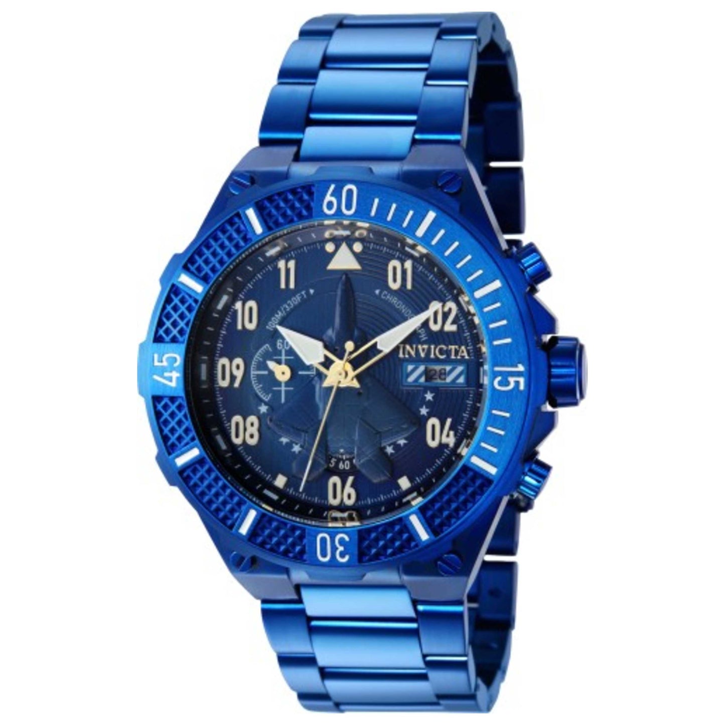 Front view of Invicta Aviator Men's Quartz Watch IN-39908