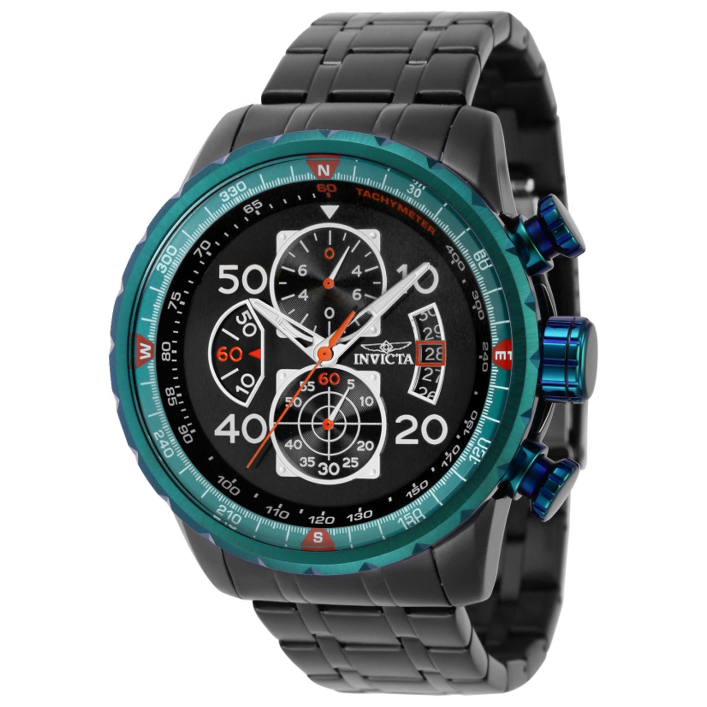 Front view of Invicta Aviator Men's Quartz Watch IN-40701