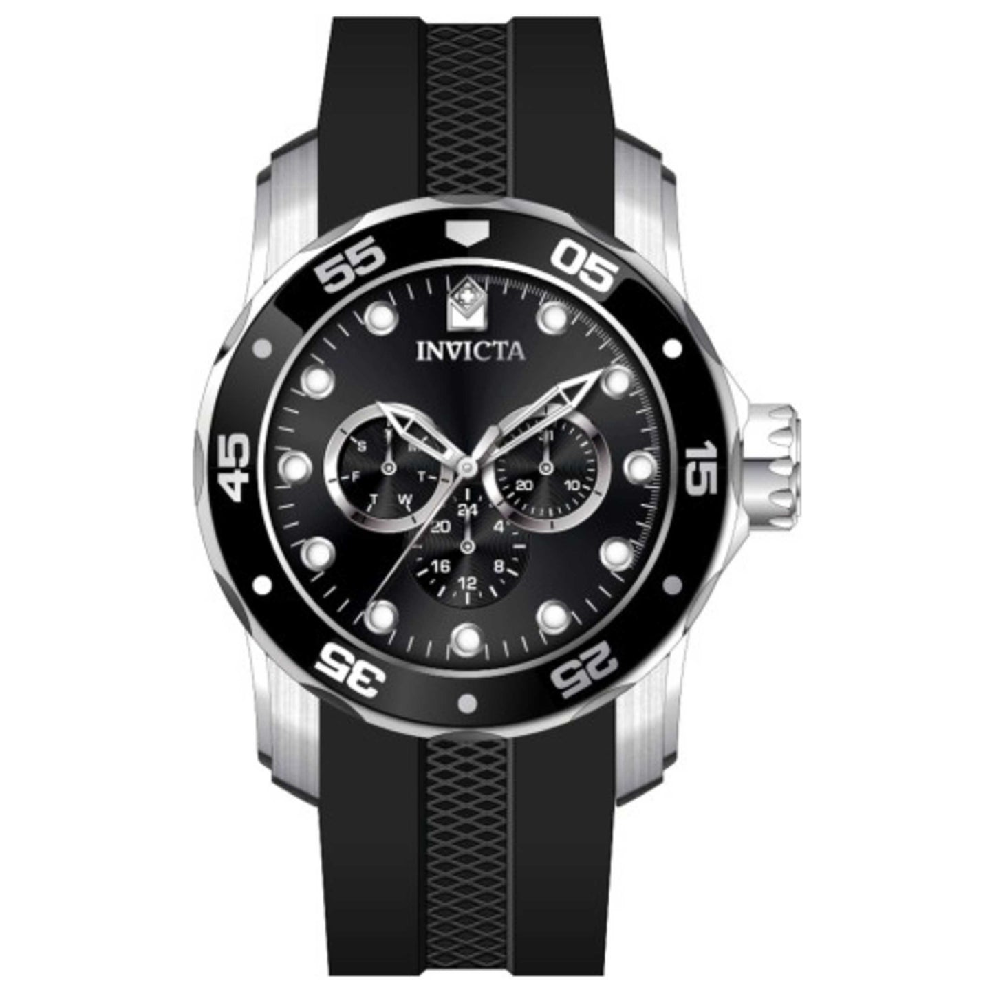 Front view of Invicta Pro Diver Men's Quartz Watch IN-45721