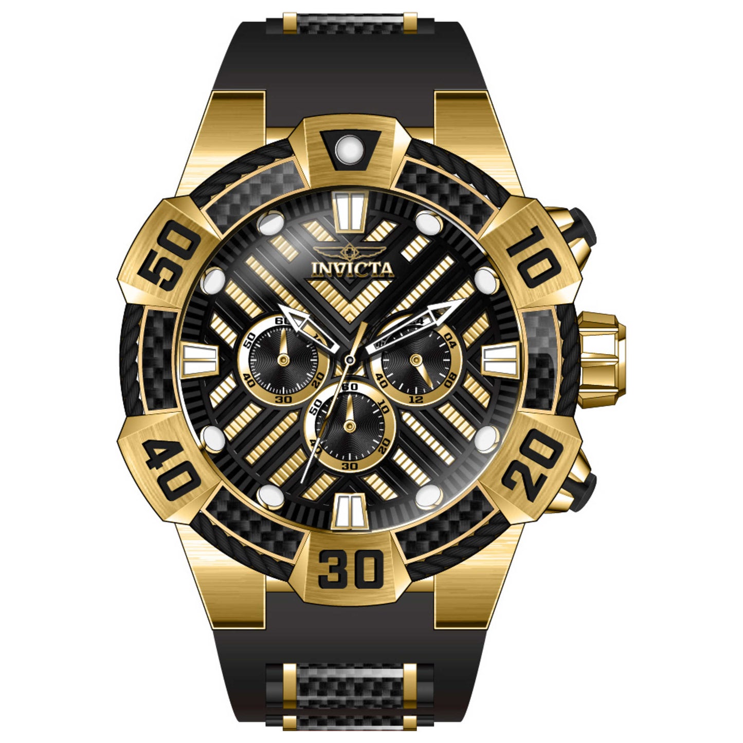 Front view of Invicta Bolt Men's Quartz Watch IN-46553