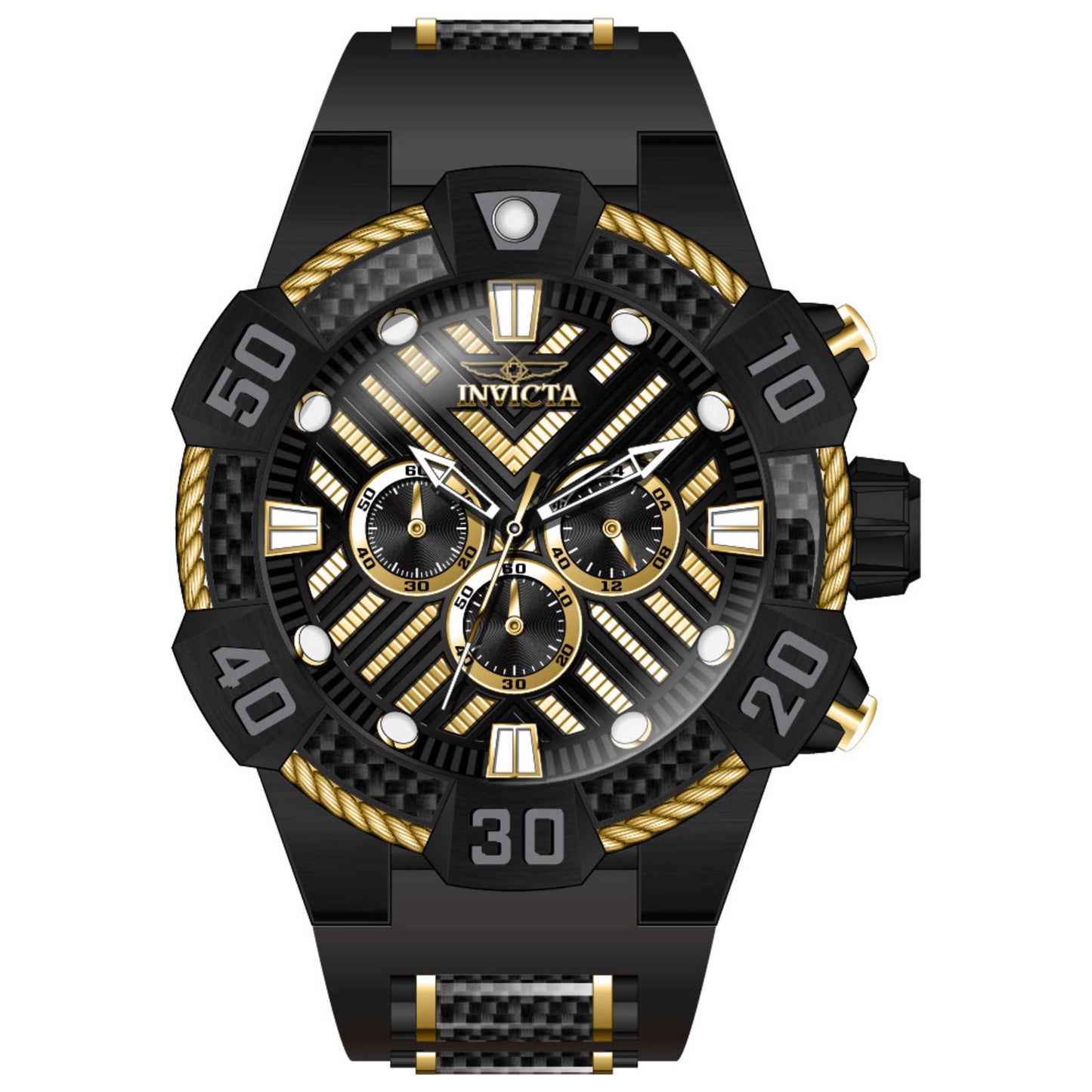 Front view of Invicta Bolt Men's Quartz Watch IN-46555