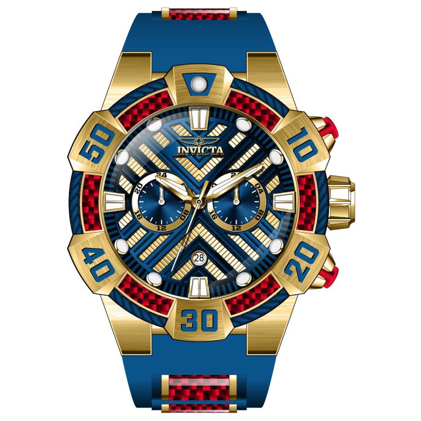 Front view of Invicta Bolt Men's Quartz Watch IN-46581
