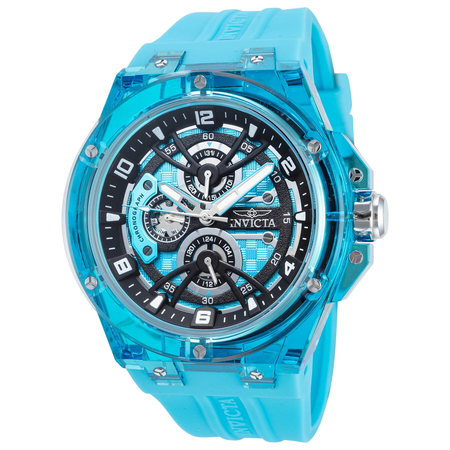 Front view of Invicta Racing Men's Quartz Watch IN-48797