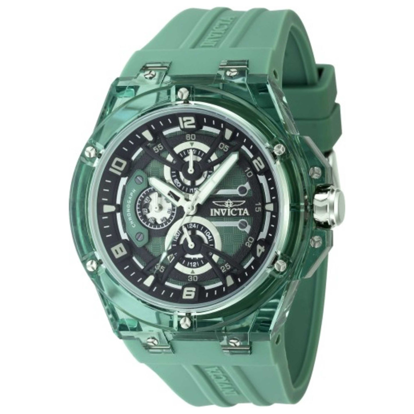 Front view of Invicta Racing Men's Quartz Watch IN-48798