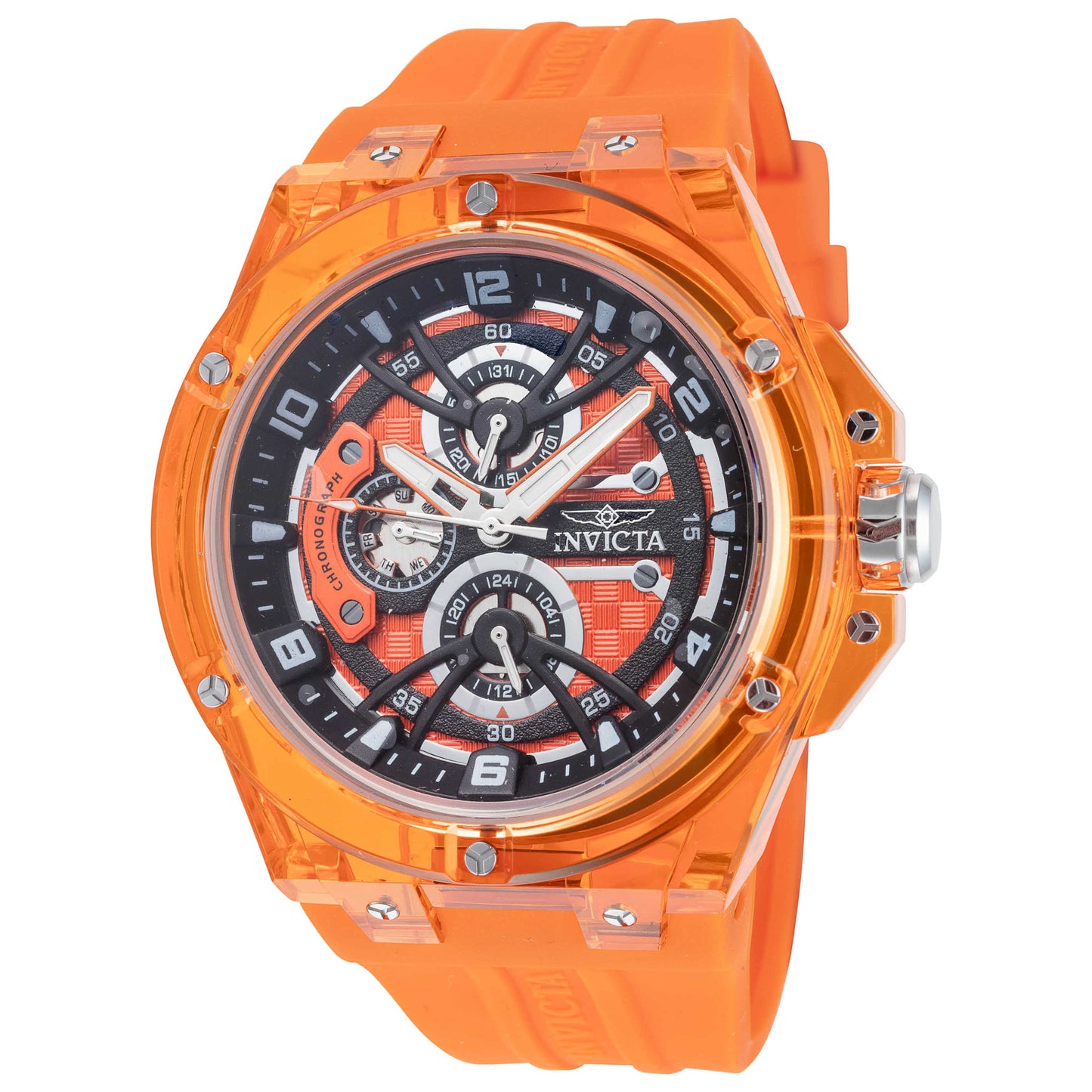 Front view of Invicta Racing Men's Quartz Watch IN-48799