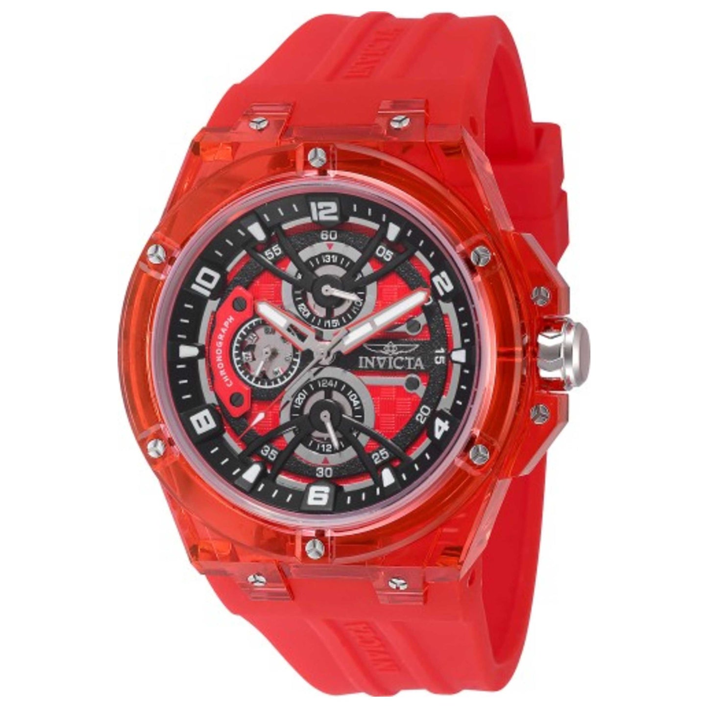 Front view of Invicta Racing Men's Quartz Watch IN-48801