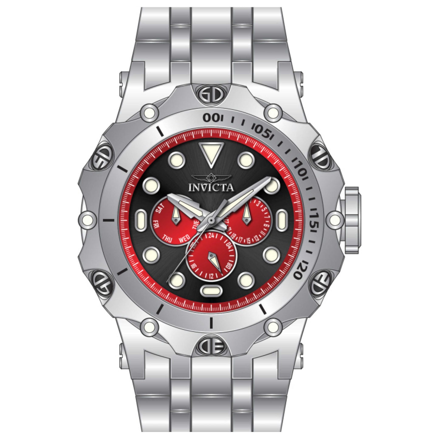 Front view of Invicta Reserve Men's Quartz Watch IN-49179