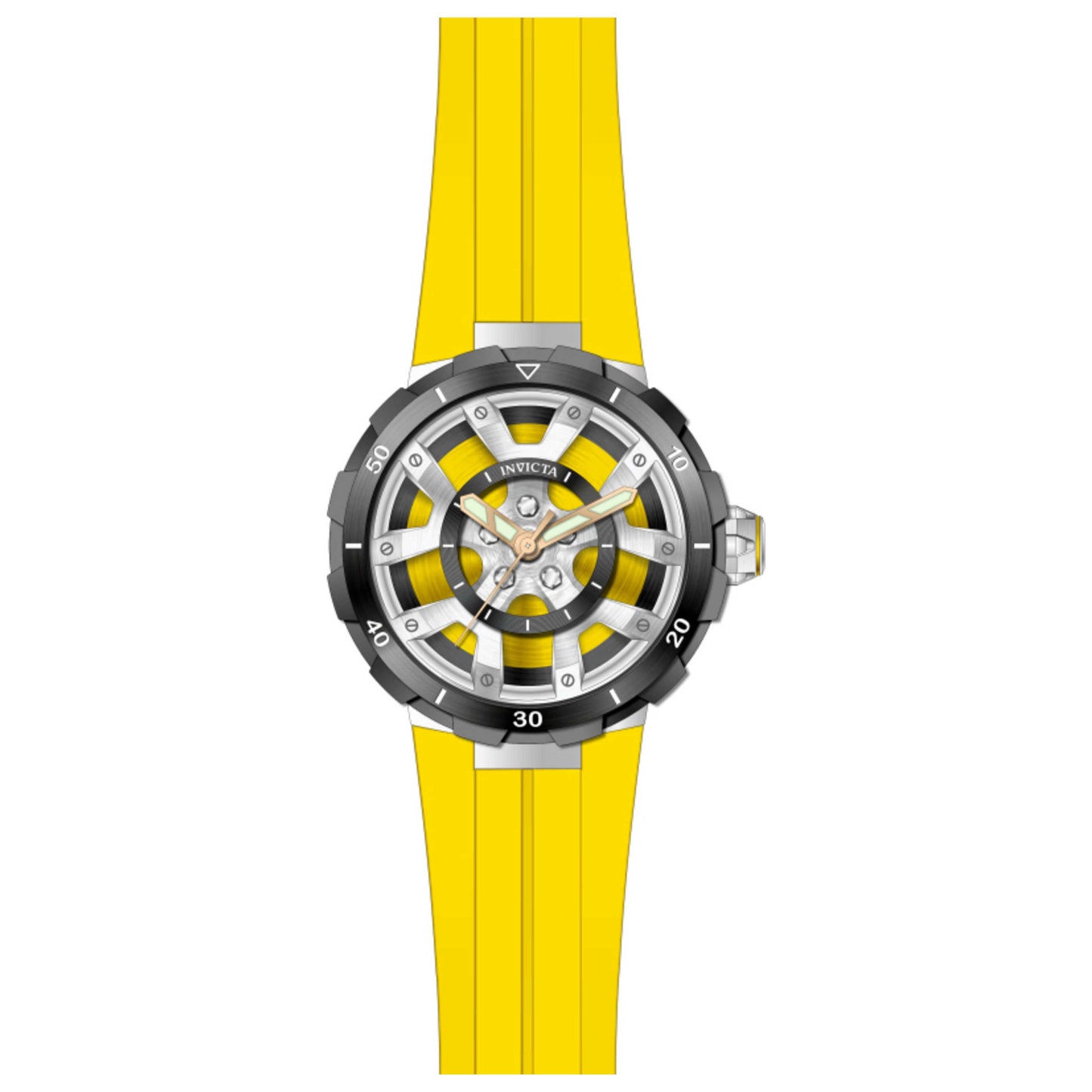 Front view of Invicta Racing Men's Quartz Watch IN-49443