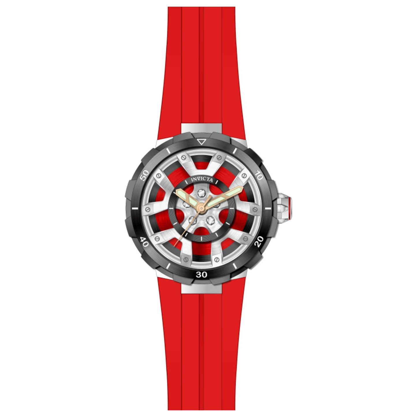 Front view of Invicta Racing Men's Quartz Watch IN-49445