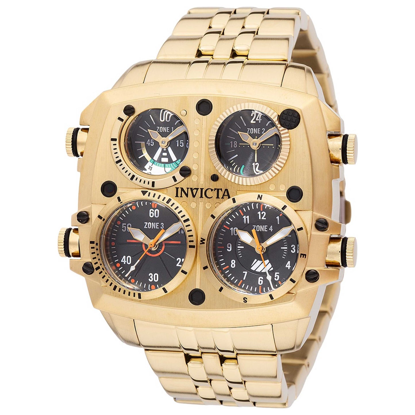 Front view of Invicta Aviator Men's Quartz Watch IN-49604