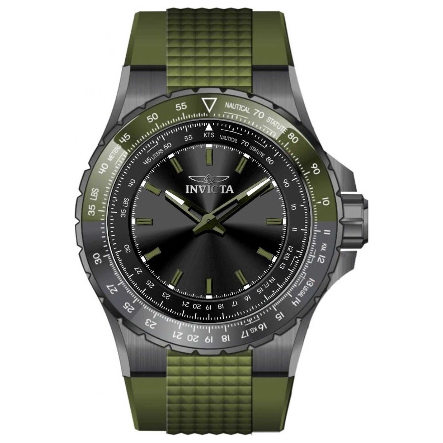 Front view of Invicta Aviator Men's Quartz Watch IN-49669