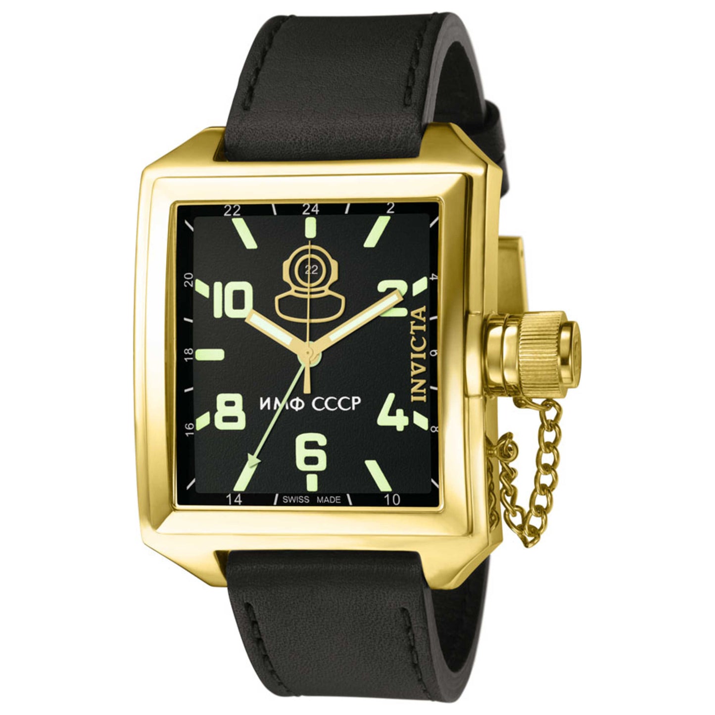 Front view of Invicta Russian Diver Men's Quartz Watch IN-7191