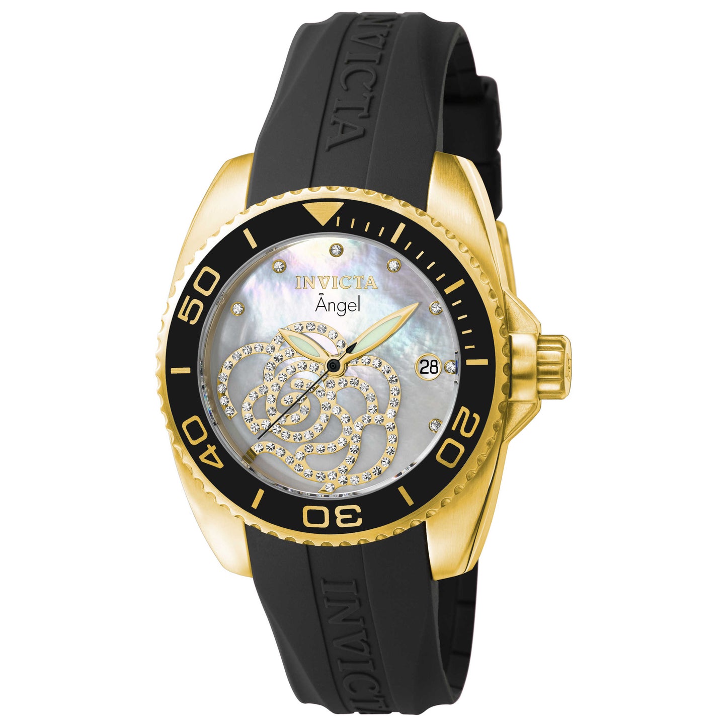 Front view of Invicta Angel Women's Swiss Quartz (Battery-Powered) Watch INVICTA-0489
