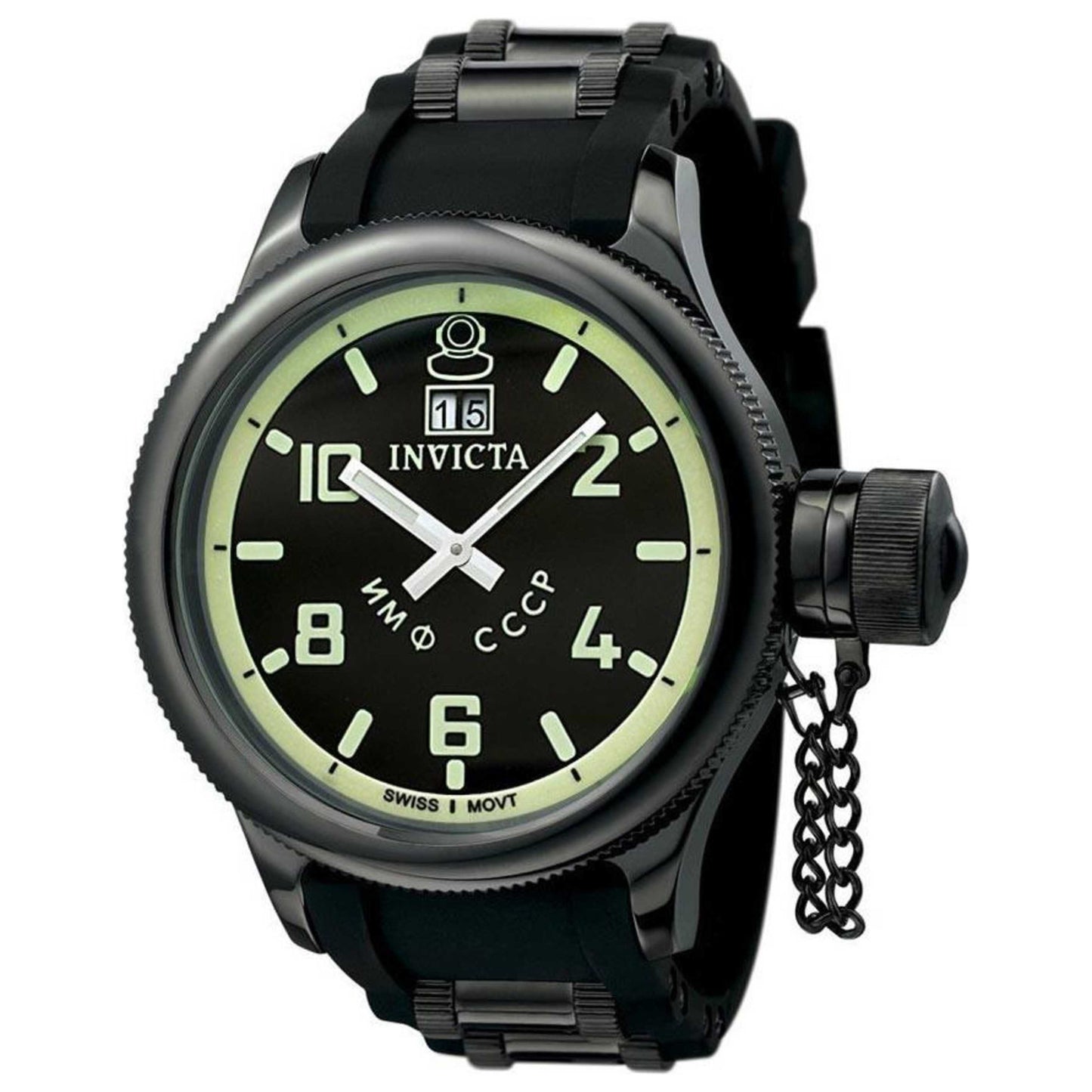 Front view of Invicta Russian Diver Men's Quartz Watch INVICTA-4338