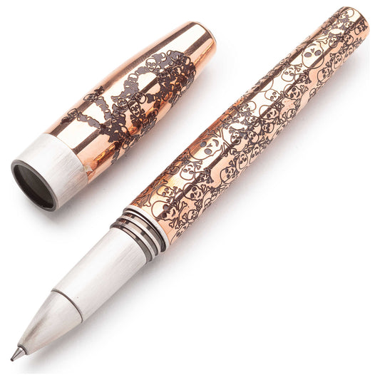 Right view of Montegrappa Merry Skull Copper Pen ISFOSRCU