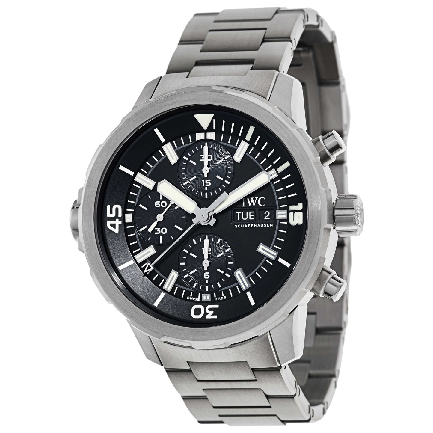 Front view of IWC Aquatimer Men's Automatic Watch IW376804