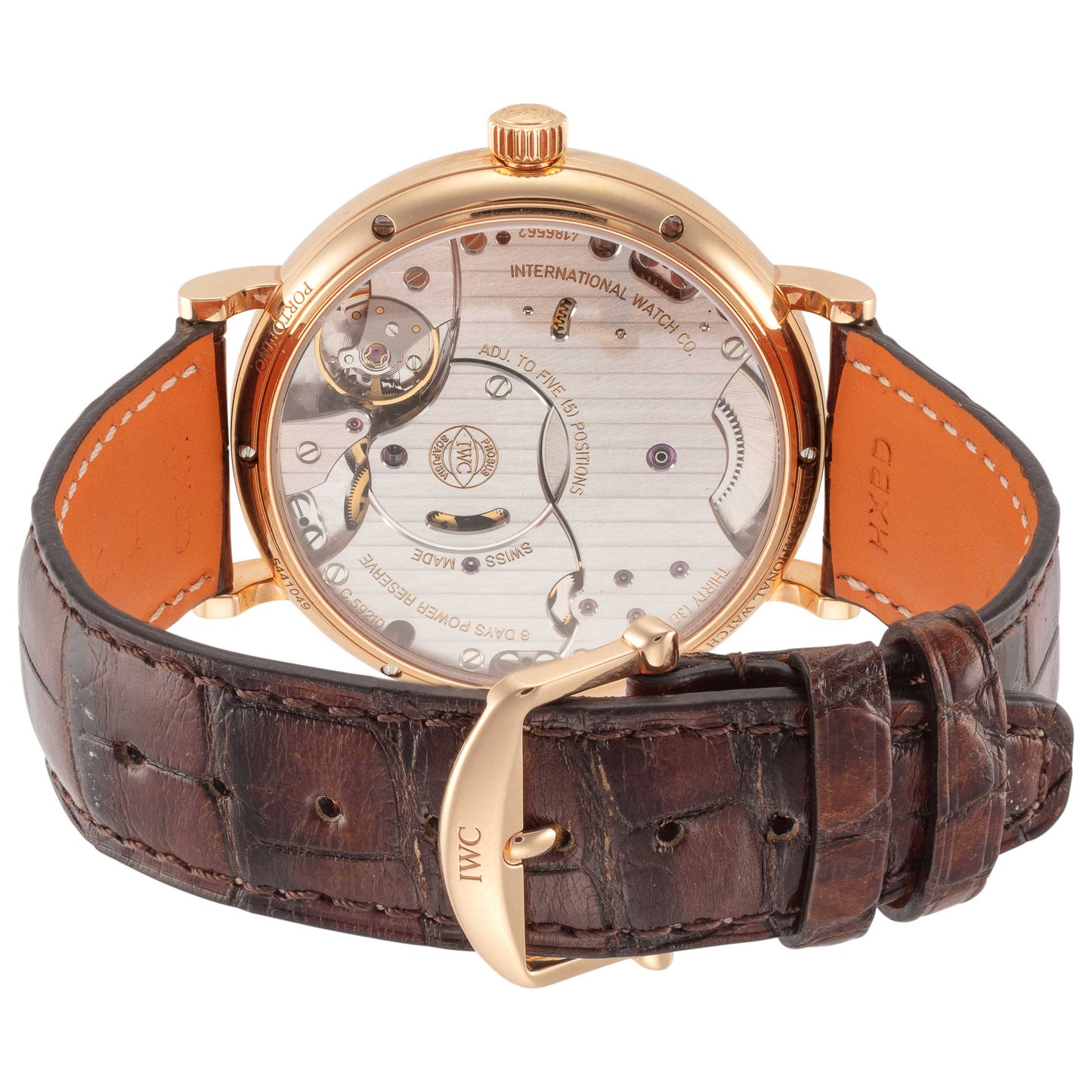 Back view of IWC Portofino Men's Manual-Wind Watch IW510107