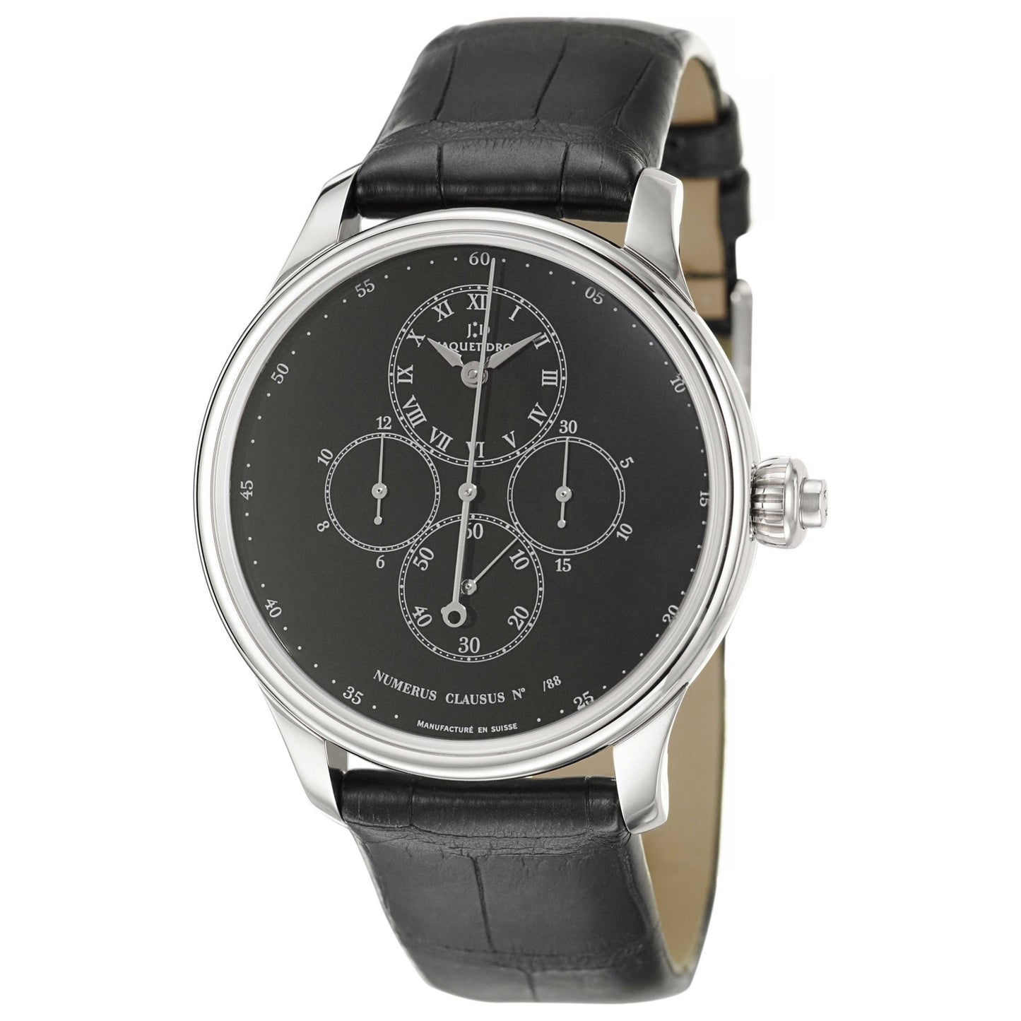 Front view of Jaquet Droz Complication La Chaux-De-Fonds Men's Automatic Watch J007634209