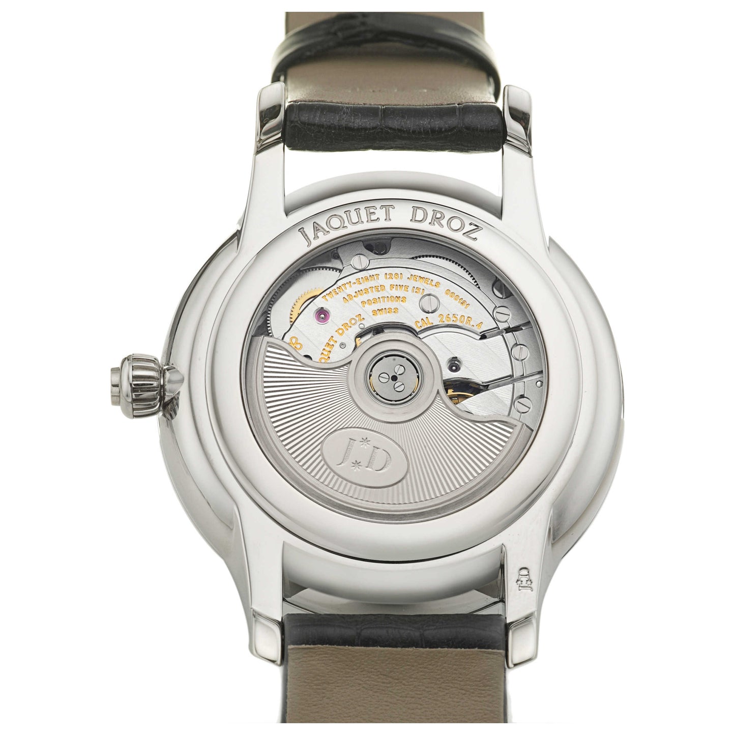 Back view of Jaquet Droz Elegance Paris Men's Automatic Watch J021010201