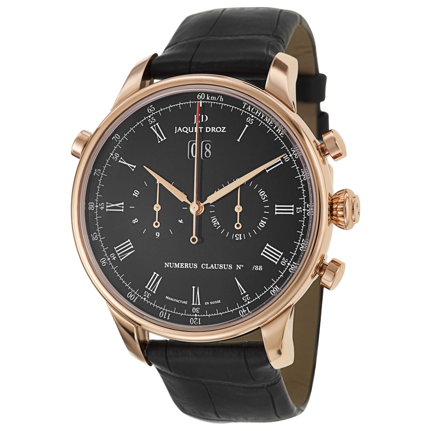 Front view of Jaquet Droz Complication La Chaux-De-Fonds Men's Automatic Watch J024533202